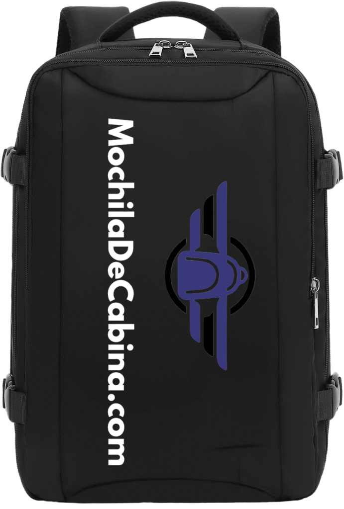 Mochila con logotipo y marca MochilaDeCabina.com