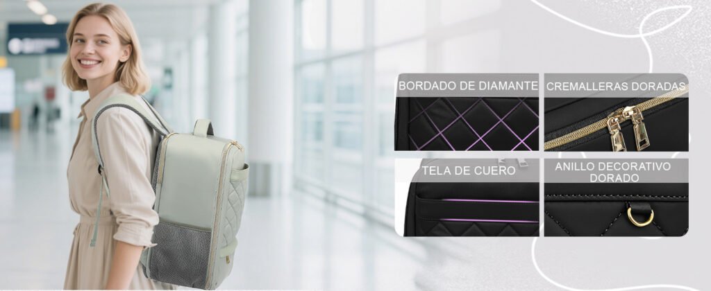 Detalles de la mochila de cabina Yankony 40×20×25